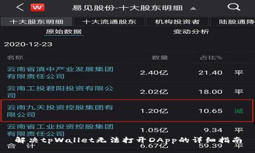 解决tpWallet无法打开DApp的详细指南