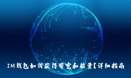IM钱包如何获得带宽和能量?详细指南